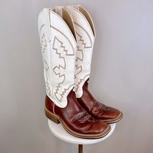 ANDERSON BEAN BOOTS $839 Women's Cowboy Boot Western Square Toe Southwest Sz 6